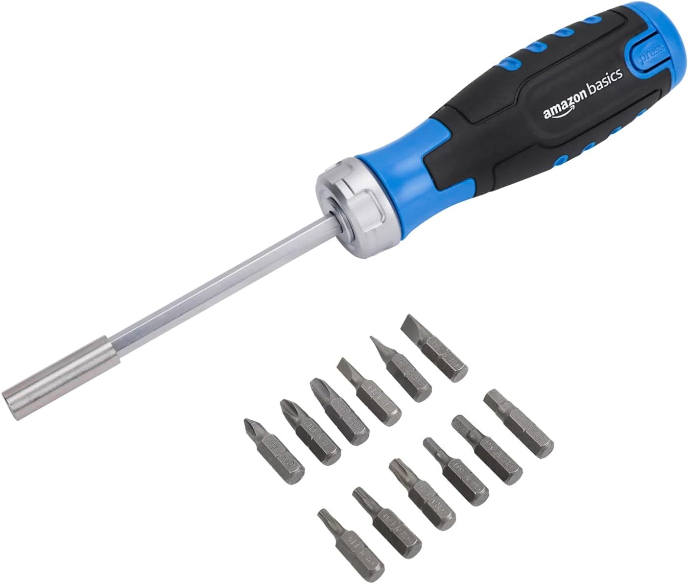 Amazon Basics 12-In-1 Magnetic Ratchet Screwdriver image number 6
