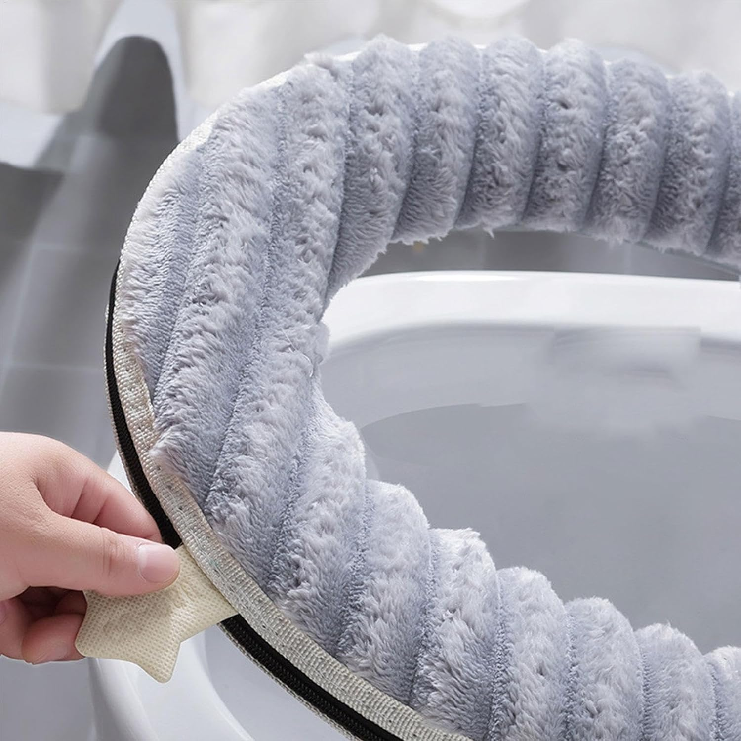 Toilet Seat Warmer Cover - Waterproof Cover Pad,Portable Toilet Cushion, Reusable Toilet Seat Covers for Home, Studio, Hotel, Travel image number 6