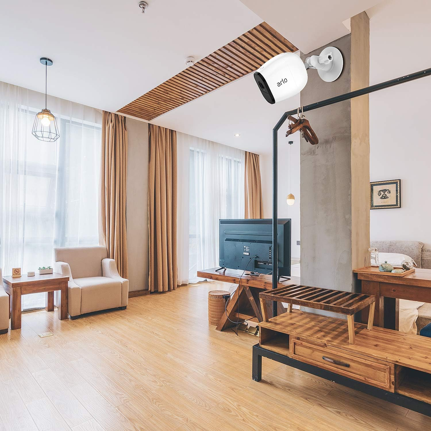 HOLACA Screwless Wall Mount Kit for Arlo 5S Arlo Pro 4 Arlo Pro 3 Ring Cam Wyze Cam Outdoor Camera Eufycam, Easy to Install, No Tools Needed, No Mess, No Drilling, Strong Adhesive Mount,2Pack image number 6