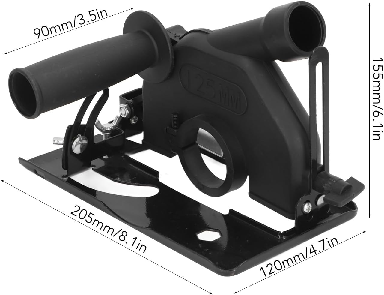 Angle Grinder Shield and Stand - Protective Cover for 100 to 125Mm Mill - Multifunctional Hand Cutter Stand Protector Accessories