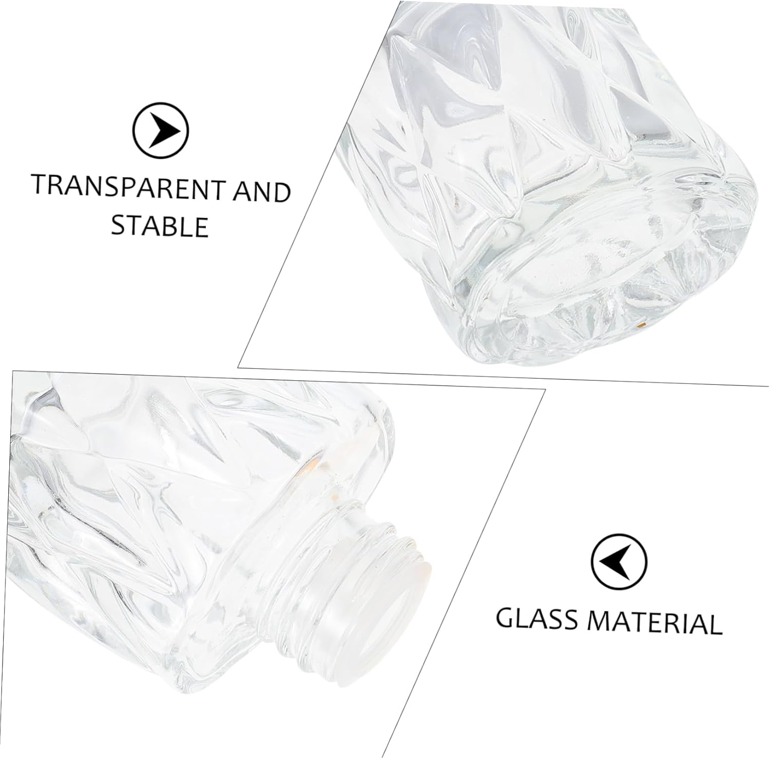 GARVALON Versatile Aromatherapy Containers Diffuser Bottles Elegant Glass Fragrance Release Jars For image number 5