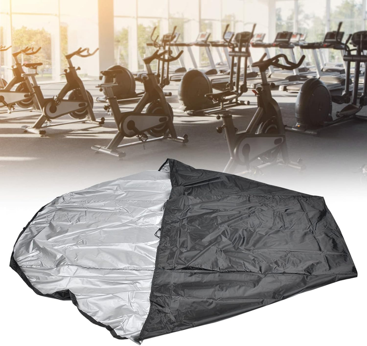 Waterproof Treadmill Cover, 210D Oxford Cloth Protective Cover for Running Jogging Machine, UV Resistant and Dampproof, Outdoor Dust Cover, Suitable for Home Gym image number 4