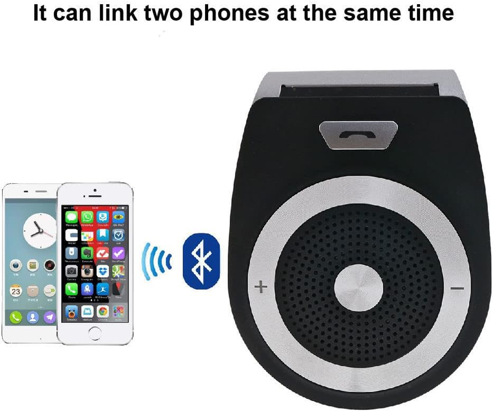 Car Speaker Phone Handsfree Bluetooth Kit Wireless Sun Visor Speaker for Iphone Huawei Samsung Android image number 3