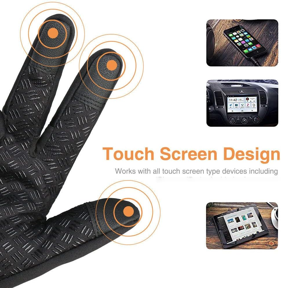 Winter Warm Windproof Waterproof Anti-Slip Thermal Touch Screen Gloves Unisex XL image number 2