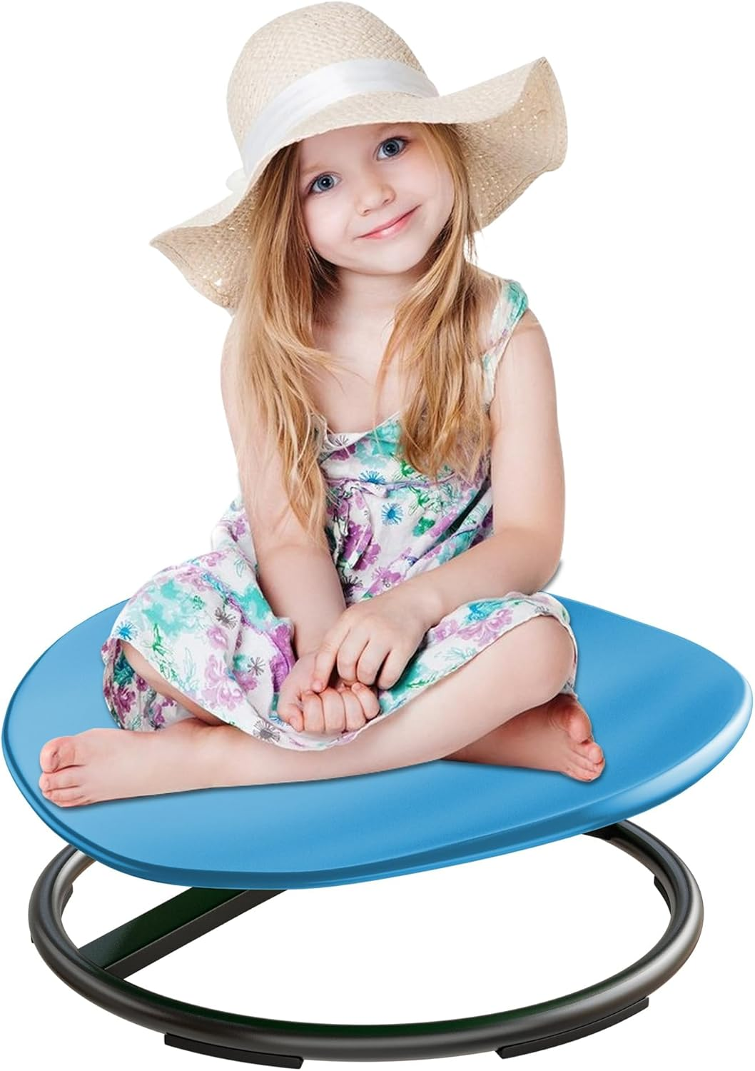 Spinning Chair for Autistic Kids, Autism Sensory Spinning Chair, Kids Sensory Swivel Chair, Toddler Spinning Seat Training Body Coordination and Balance, Upgraded Azure Rounded Shape