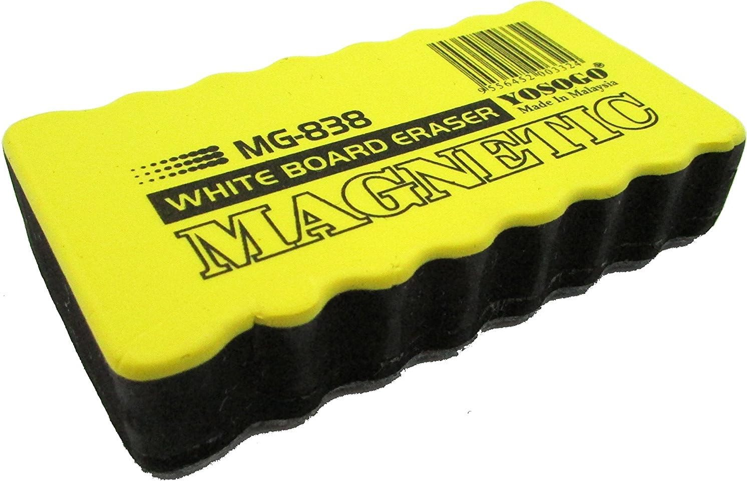 YOSOGO Magnetic Dry Erase Whiteboard/Chalk Board Eraser - Pack of 6 (Blue, Green, Red, White) - Rectangular Felt Eraser image number 3