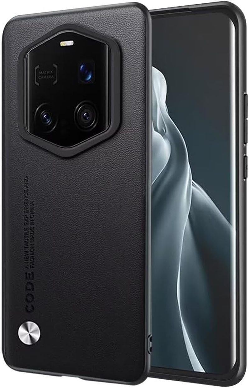 EASSGU Case for Smartphone, Compatible with Honor Magic7 RSR Porsche Design (6.8 Inches), Business Style Mobile Phone Case with PU Leather Back - White