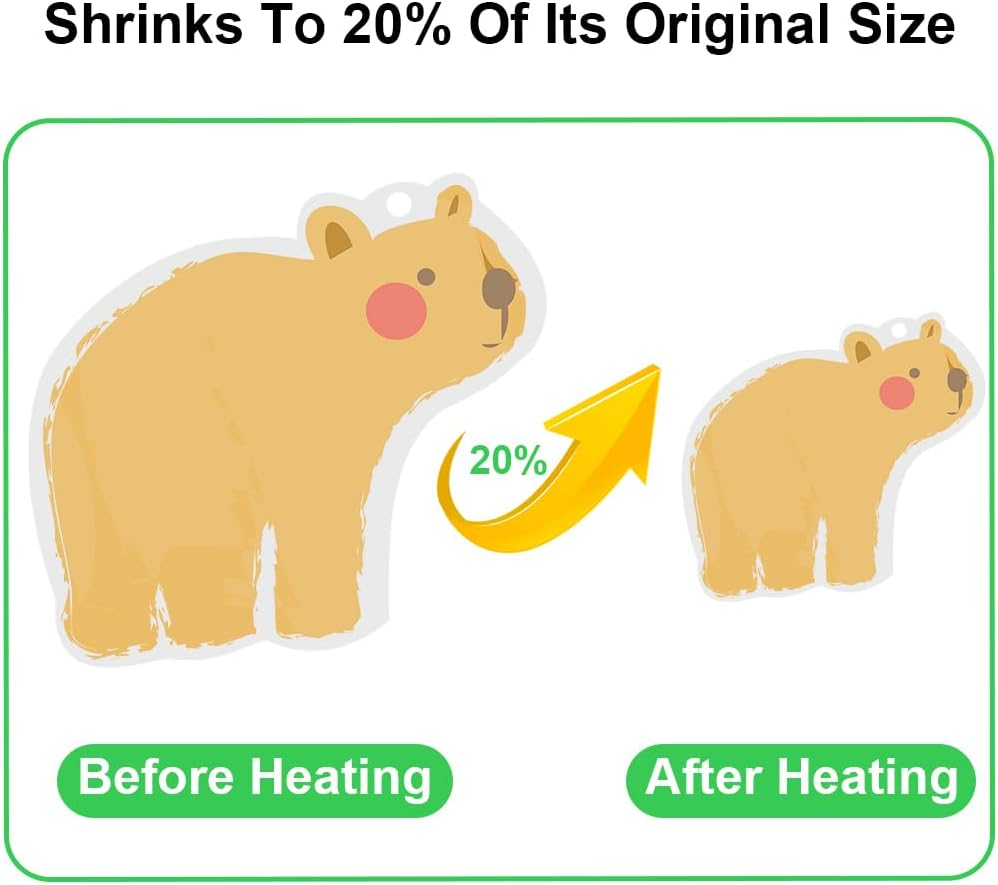 280 Pieces Shrinky Dink Sheets,Shrink Paper Sheets,Shrink Plastic Sheets Kit,Shrink Art,Shrink Plastic Kit,Heat Shrink Plastic Sheet,Shrinky Dink Lined Notebook Paper for Creative Art and Craft image number 6