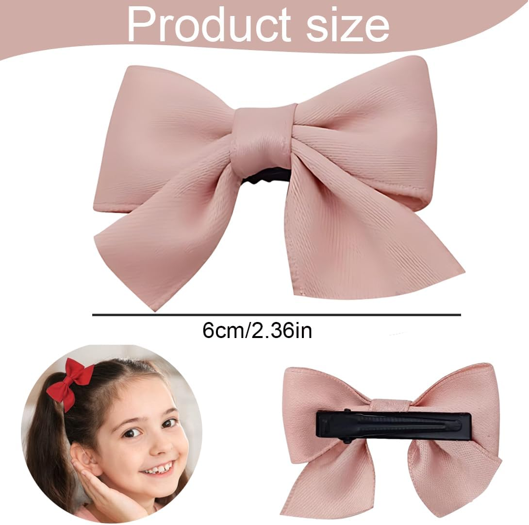 FIMWOLZ 2 Pairs Bow Hair Clips Hair Clips Hair Bows Girls Non-Slip Crocodile Hair Clips Hair Accessories Fashion Girls Hair Accessories Women Christmas Wedding Birthday image number 2