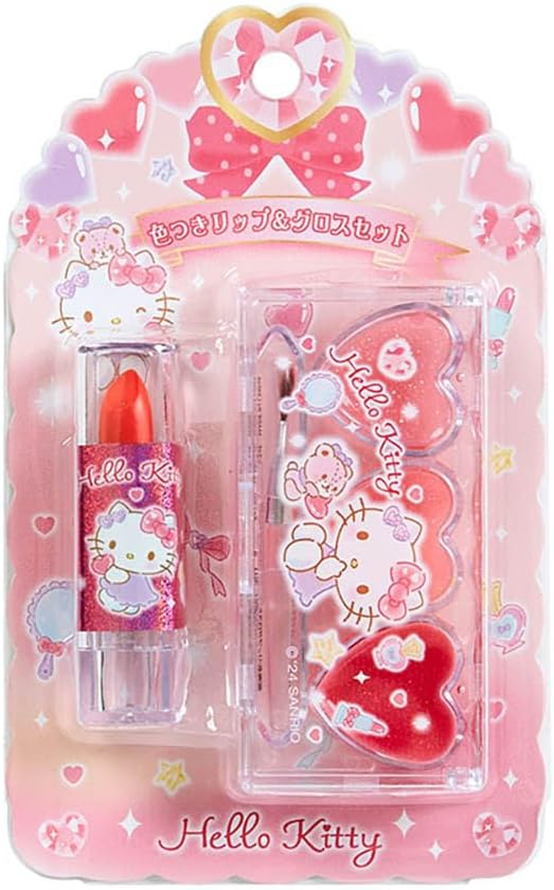 Sanrio 844080 Hello Kitty Colored Lip & Gloss Set