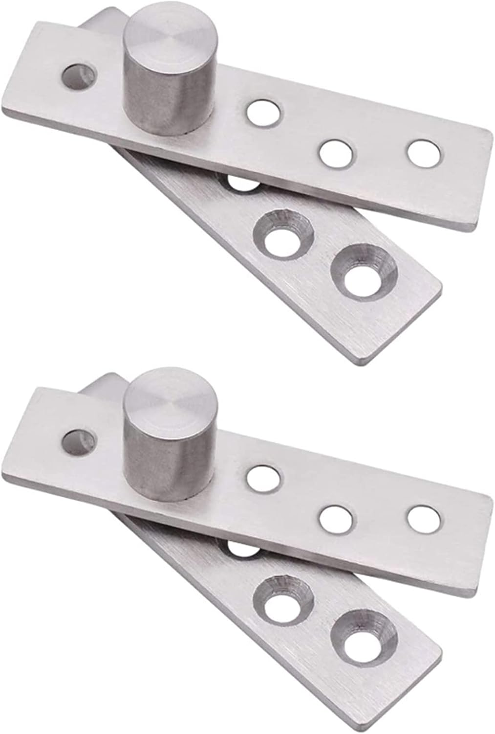2 Pack 180&deg; Rotation Door Pivot Hinge - Concealed Hidden Bookcase Hinge for Secret Doors - Stainless Steel Hardware, Medium image number 2