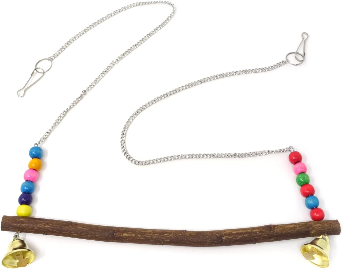 Honbay 1PCS Hens Swing Chicken Toy Wooden Handmade Bird Swing Bird Toy for Large Bird Parrot Hens Cock Macaw image number 3