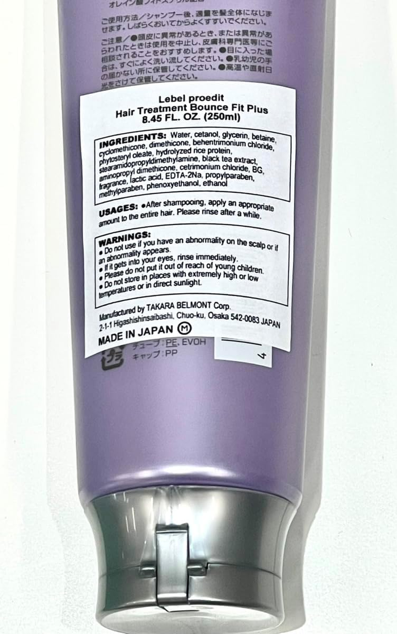 Lebel Cosmetics Proedit Home Charge Treatment Bounce Fit plus - 250Ml image number 3