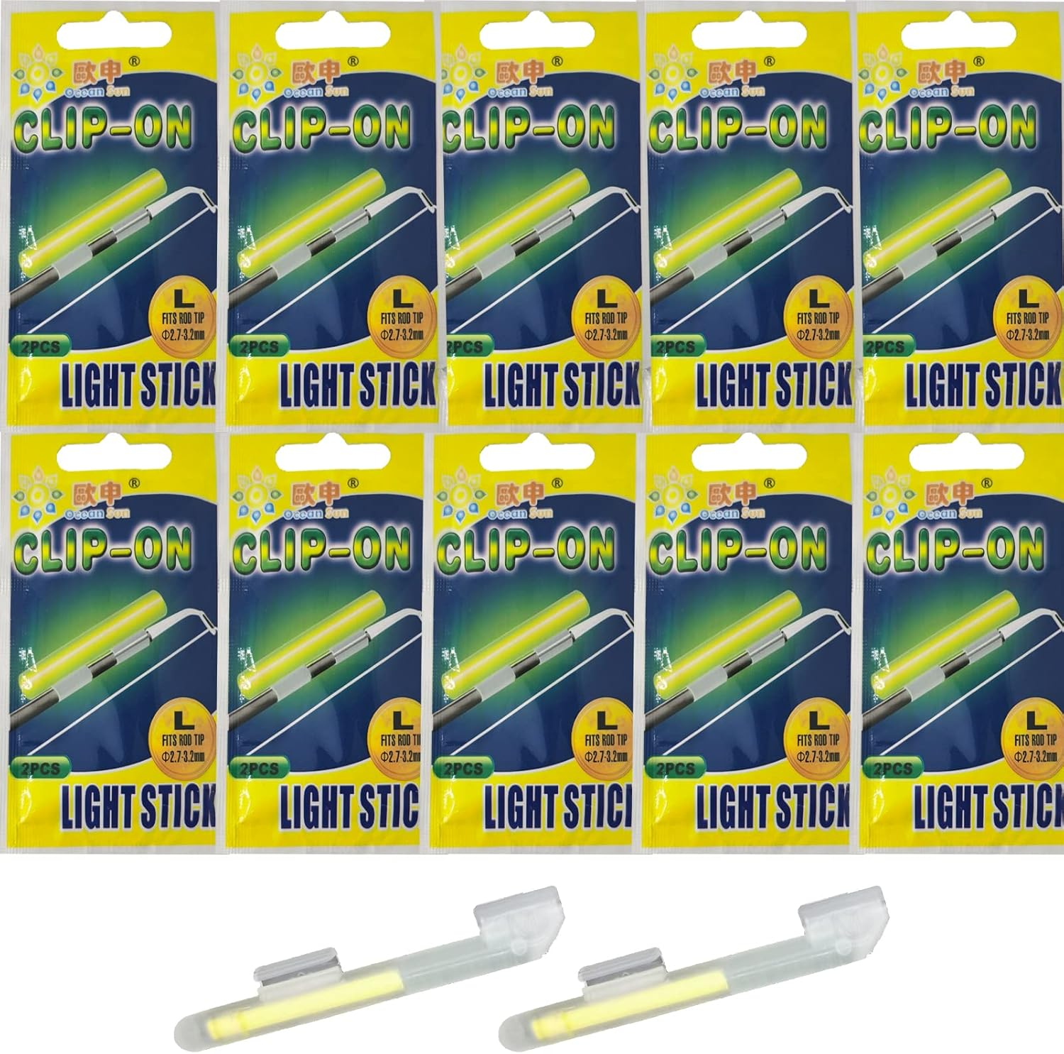 LINGUANG 10-100PCS Fishing Glow Sticks for Bobbers Bells 1&rdquo;1.45&rdquo;2&rdquo;3&rdquo; Inch 3.0 X 25Mm 4.5X 37Mm 6.0 X 50Mm 7.5 X 75Mm Light Sticks&hellip; image number 2