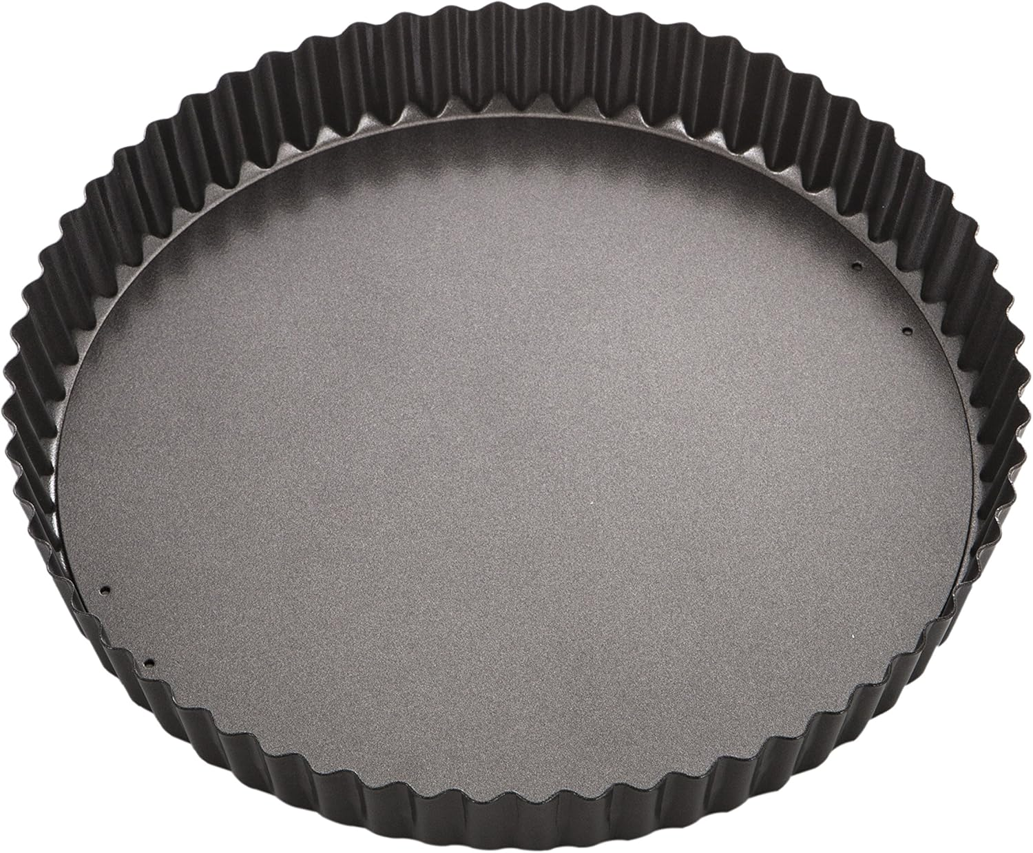 MASTERPRO MPHB33 Flan Quiche Tin, Carbon Steel/Black
