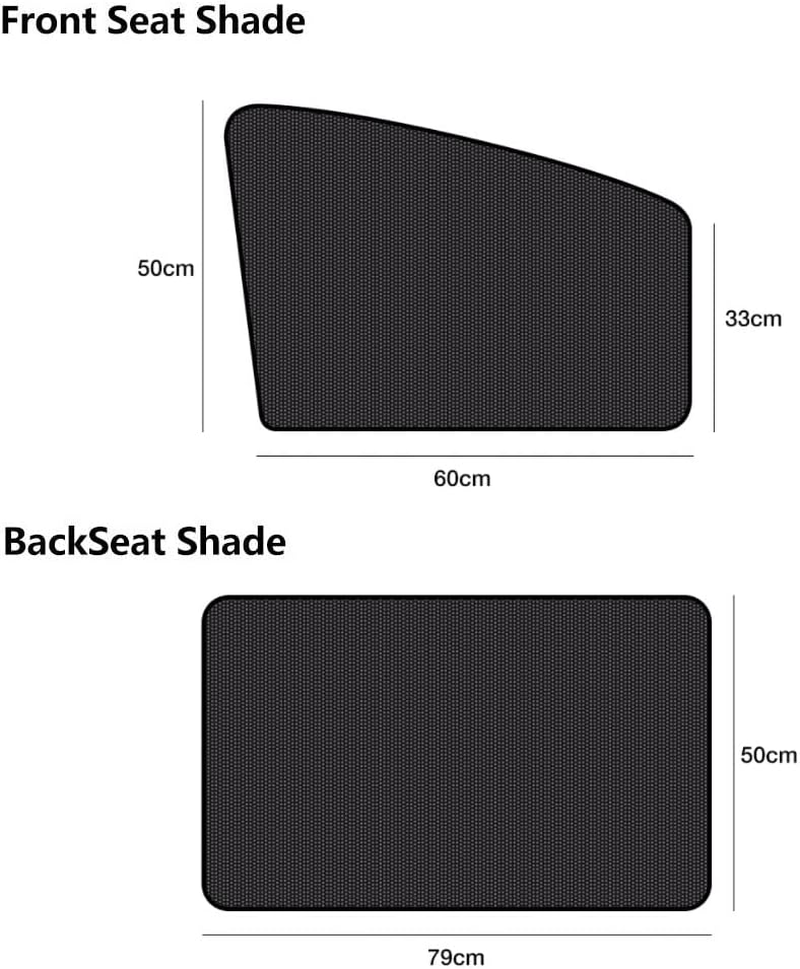 Magnetic Car Window Sun Shade UV Protection Front+Rear Side Window Curtain Cover image number 3