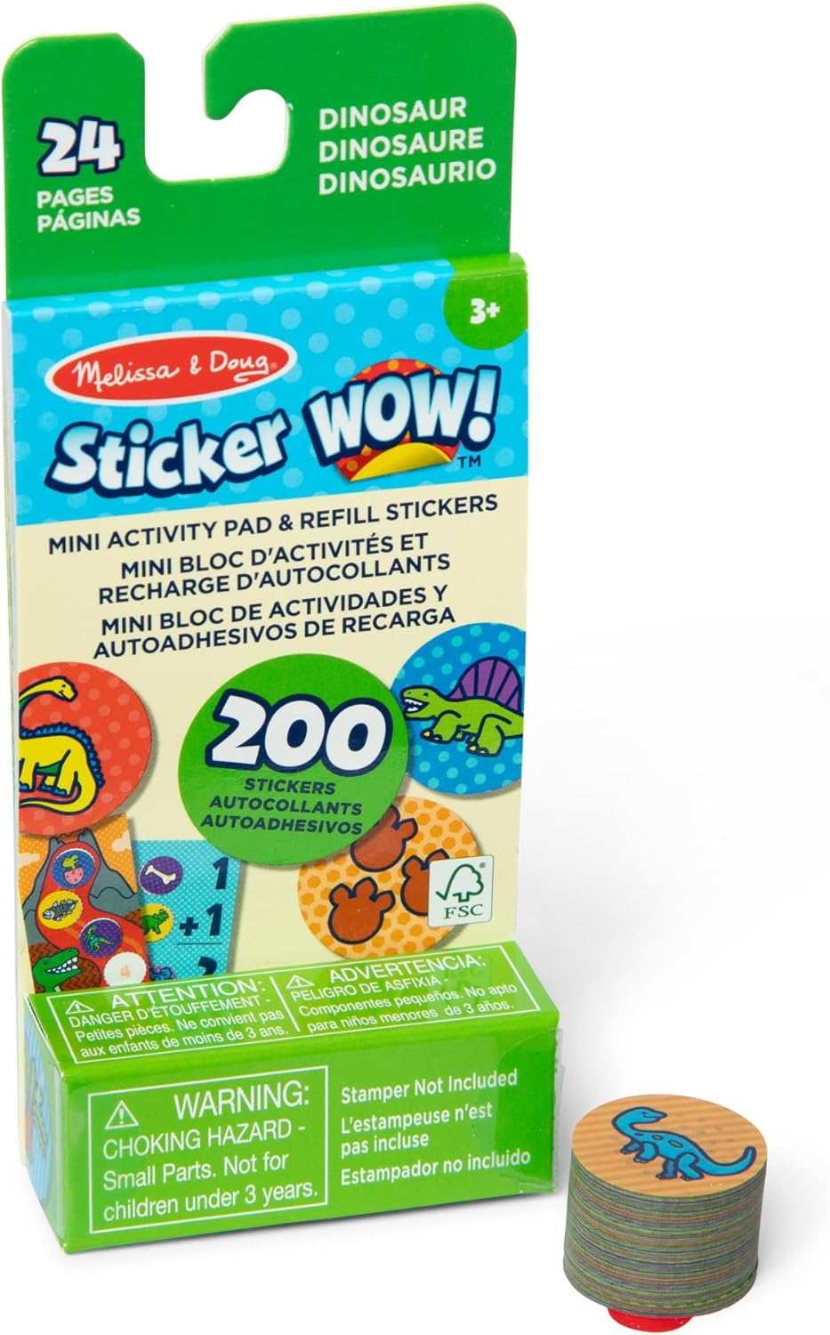 Melissa and Doug - Sticker Wow! Refill Stickers - Dinosaur image number 2