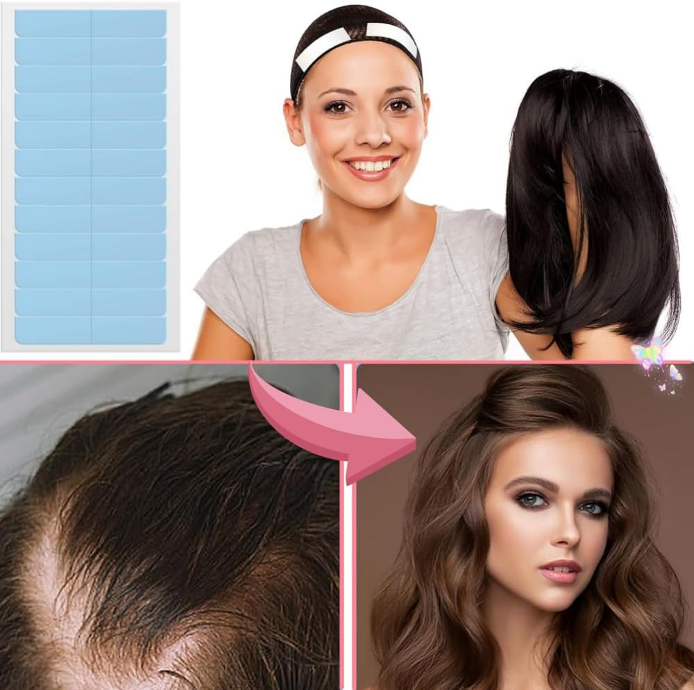 120 Pieces of Hair Extension Tape Label Double-Sided Extension Tape, Powerful Residue-Free Double-Sided Tape, Hair Extension image number 3