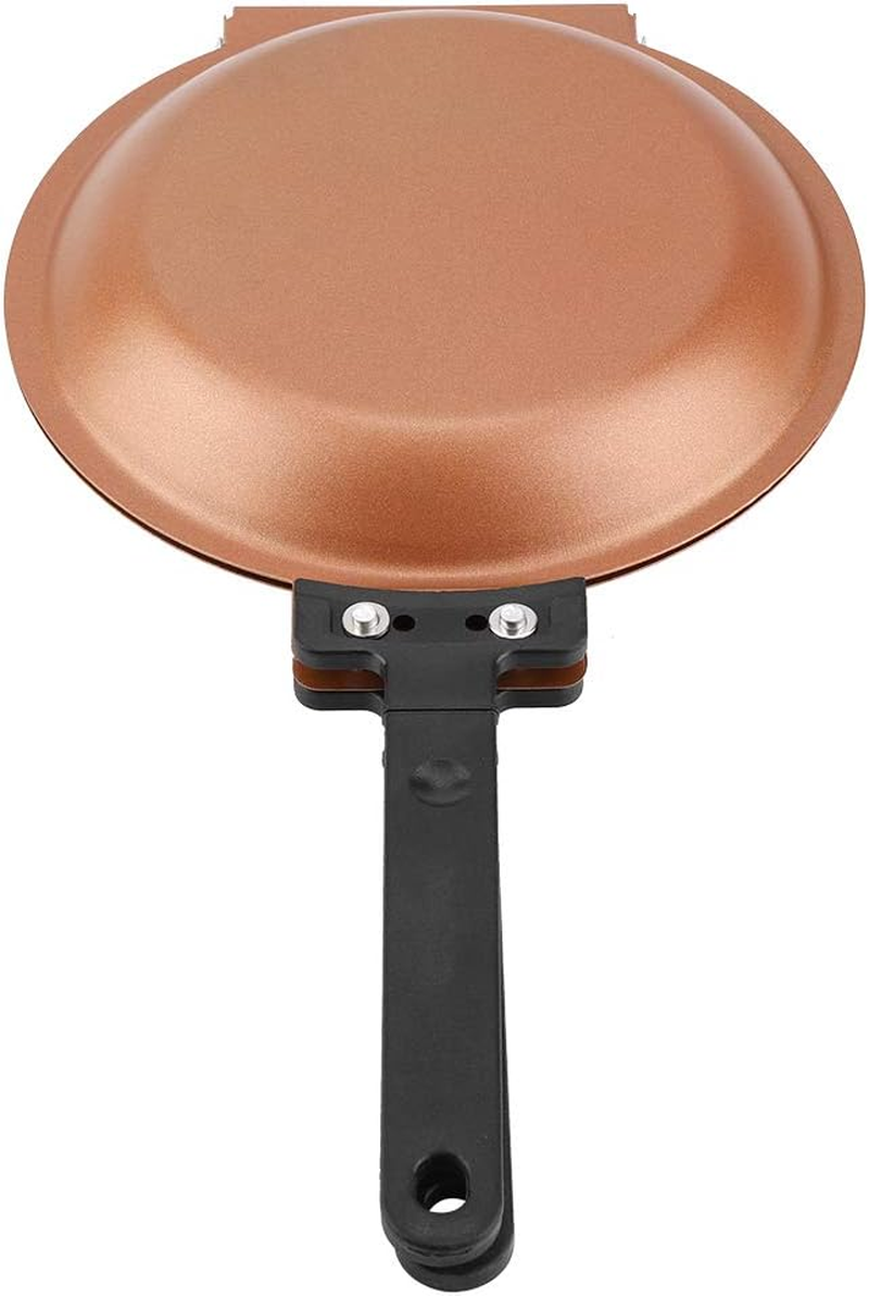 Double Side Non Stick Flip Frying Pan Fried Egg Pancake Maker Household Kitchen Cookware Home and Family Appliance and Decor, Modern