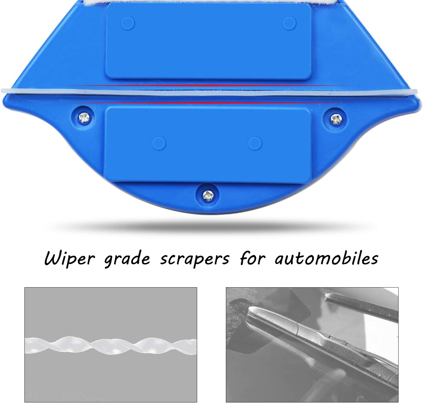 Magnetic Window Cleaner Double-Sided Glass Wiper Tool for Car and Home, Adjustable Thickness, Safe Anti-Fall Design, Surface Cleaning Brush for Windshield, Sliding Door image number 4