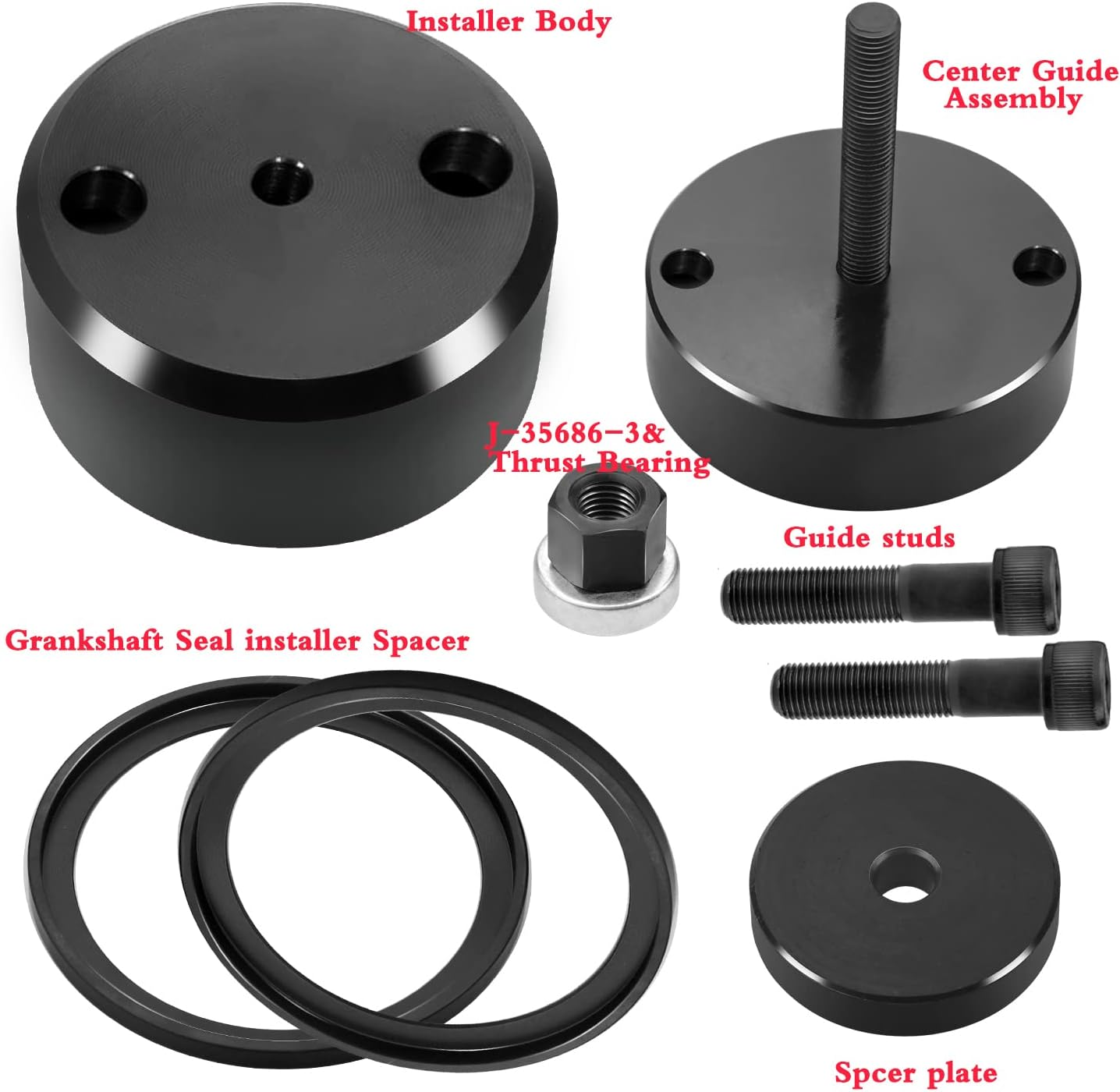 Replace J-35686-B Front & Rear Crankshaft Seal and Wear Sleeve Installer Compatible for Detroit Diesel Series 60 Two Cycle 92 Engines image number 4
