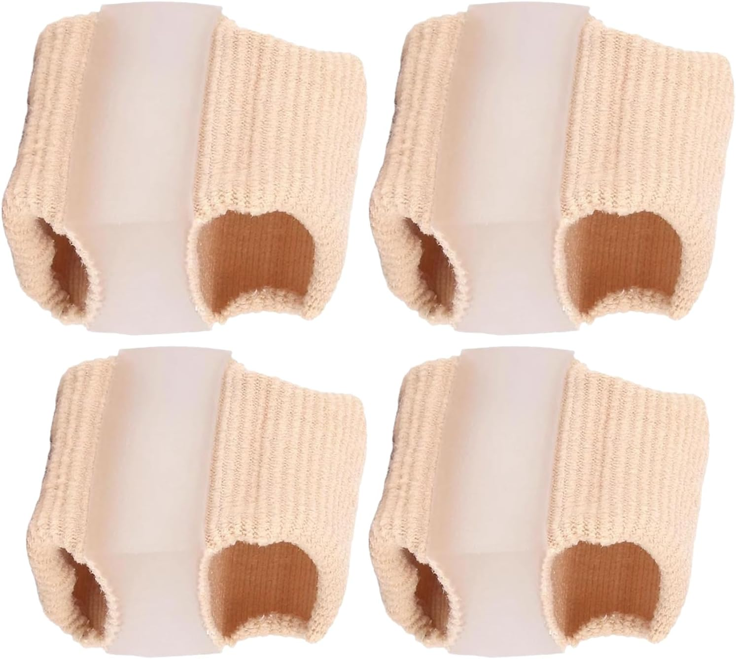 2 Pairs of Toe Separators Hallux Valgus, Silicone Large Toe Spacers with 2 Different Sizes of Toe Separator, Toe Separator for Hallux Valgus Correction Women Men image number 2