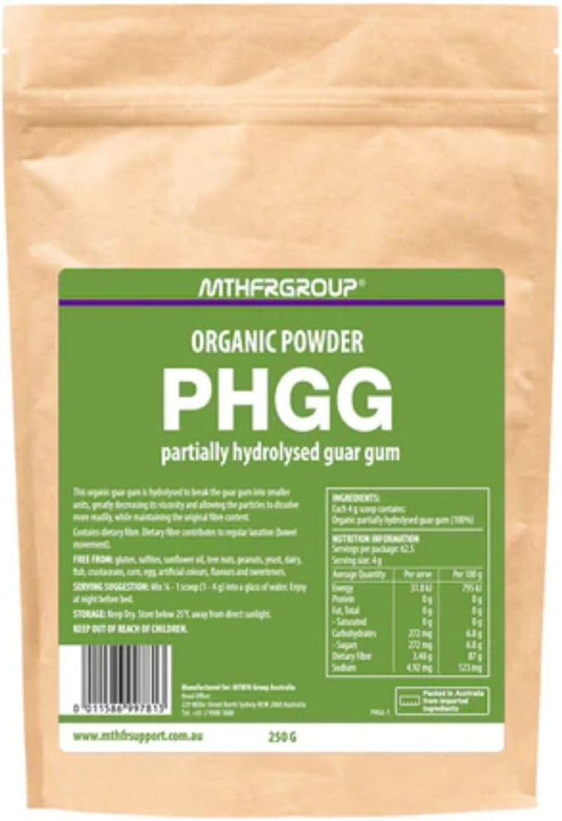 MTHFR Group Organic PHGG (Partially Hydrolysed Guar Gum) 250Gm