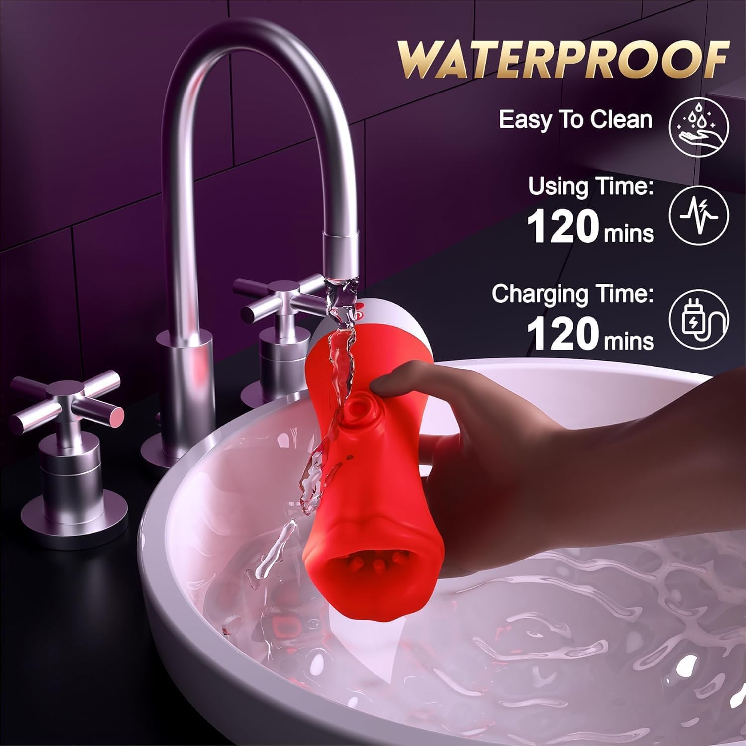 Masturbator Male Sex Toys for Men, 360&deg;Mouth-Wrapped Blowjob Soft Granular Massage Mastuabors 9 Mode Tongue Licking Vibrating for Enhanced Training Adult Toys, Men Vibrator Penis Stroker Fleshliglt image number 5