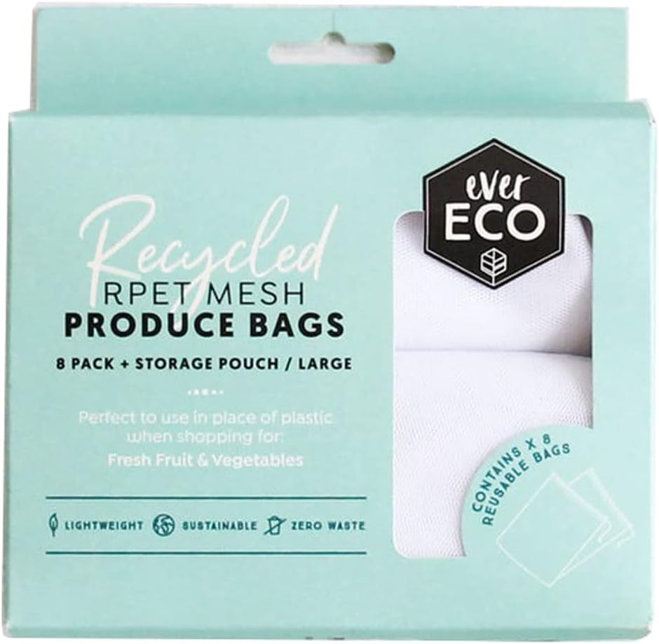 Ever Eco RPET Mesh Reusable Produce Bag 8 Packs image number 1