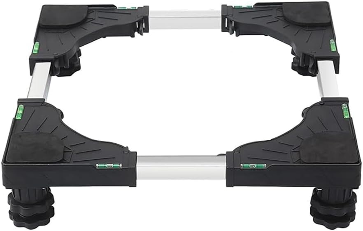 Universal Mobile Base Washing Machine Base with 4 Multi-Functional Heavy Duty Feet Adjustable Base for Adjustable Dryer Washing Machine and Refrigerator image number 4