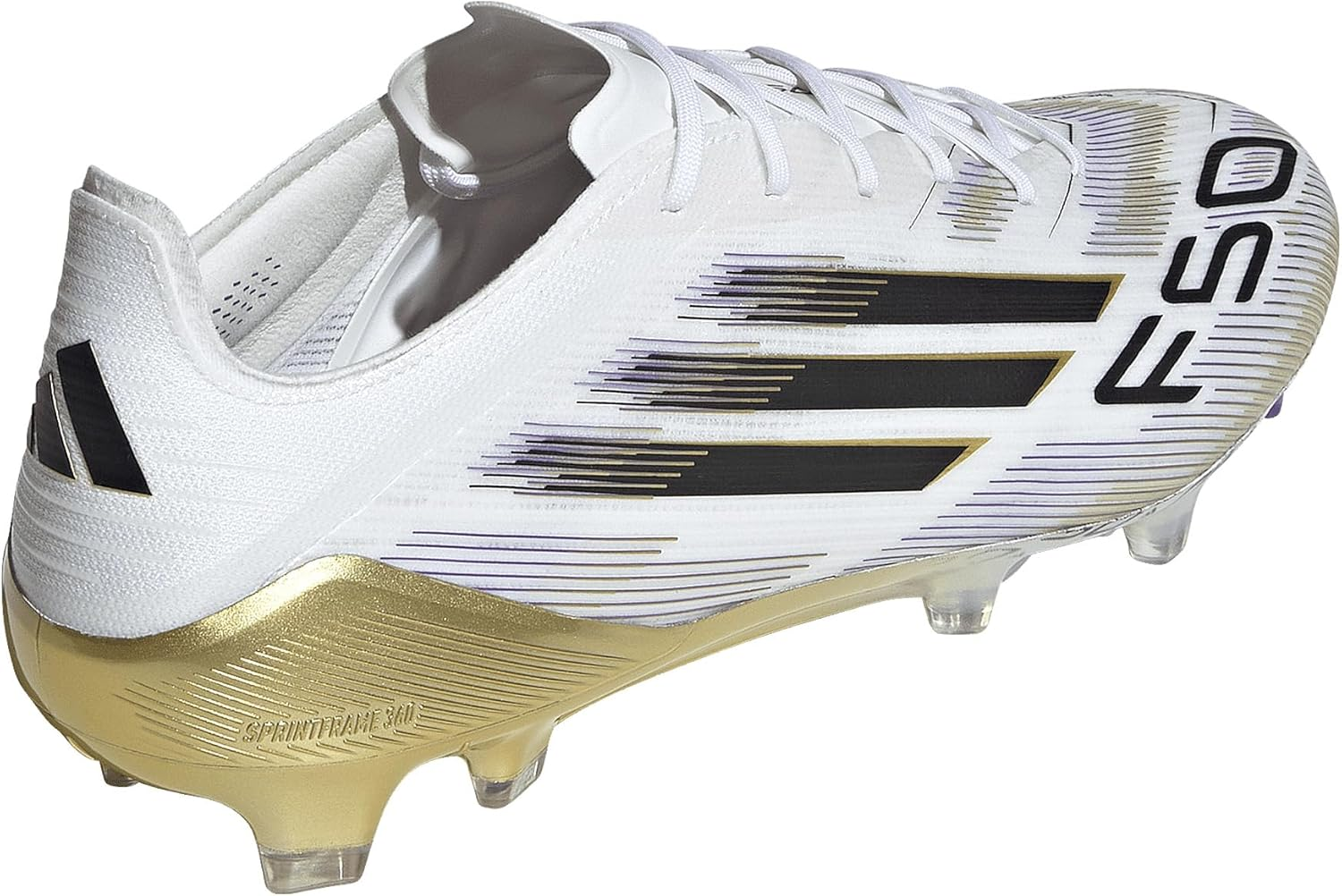 Adidas Performance F50 Elite FG Electric Stealth White Black Gold, 42 Men image number 1