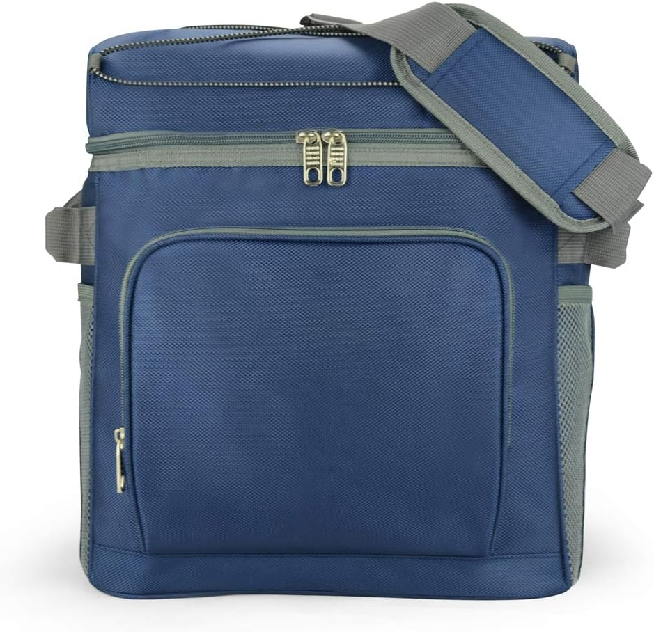 28L Large Soft Insulated Cooler Bag for Camping Outdoor,Picnic Large Cooler Bag Great for Outdoor, BBQ, Travel, Beach & Camping (Navy) image number 5