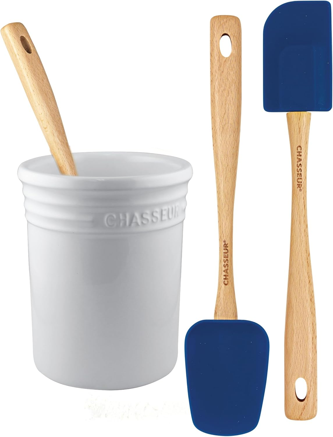 Chasseur La Cuisson Utensil Holder Jar, Antique Cream 14 Cm*17 Cm*17 Cm image number 1