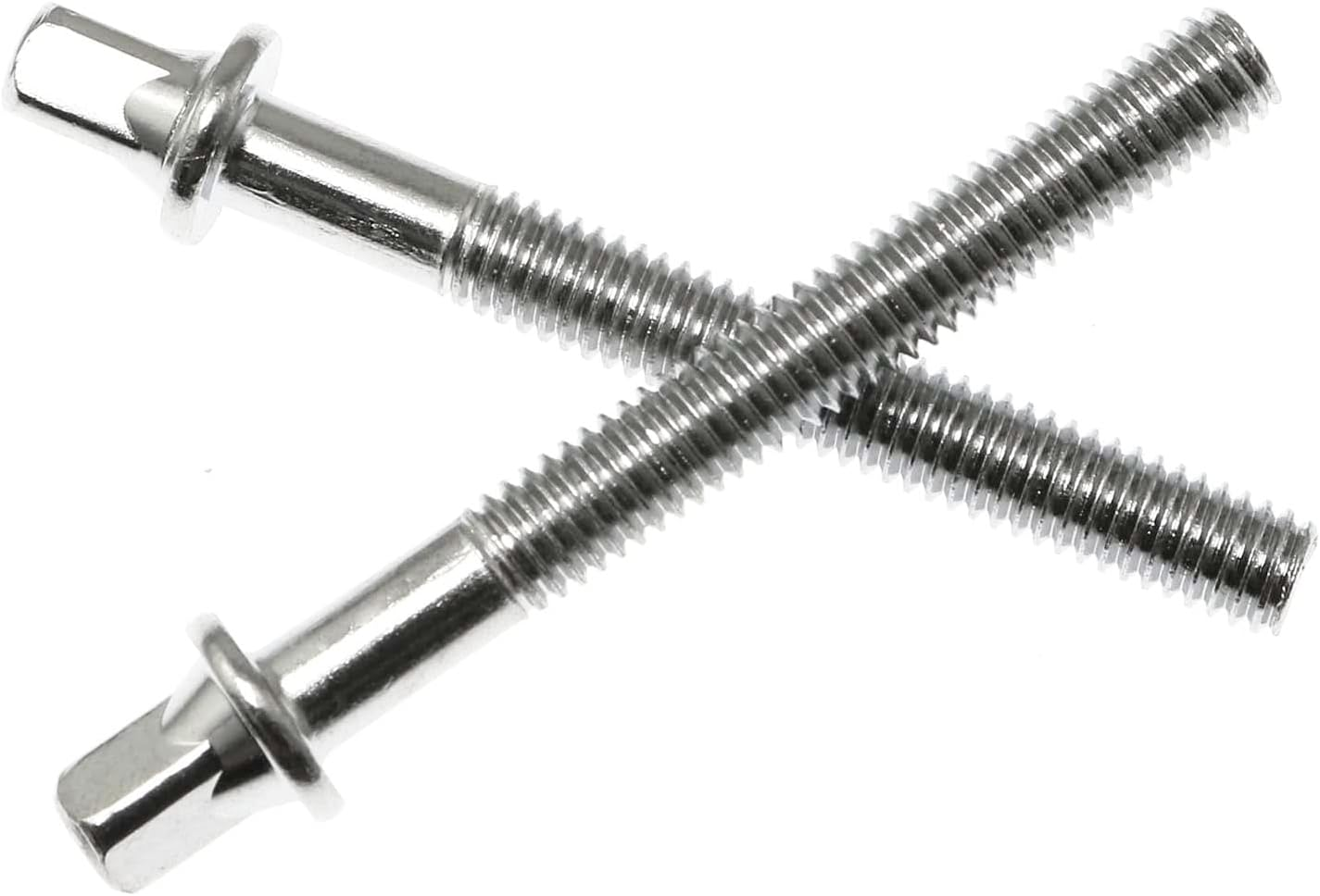 Drum Set Hardware 12-Pack Stainless Steel Drum Tight Screw Tension Rods for Percussion Instrument Parts (M6 X50Mm) image number 3