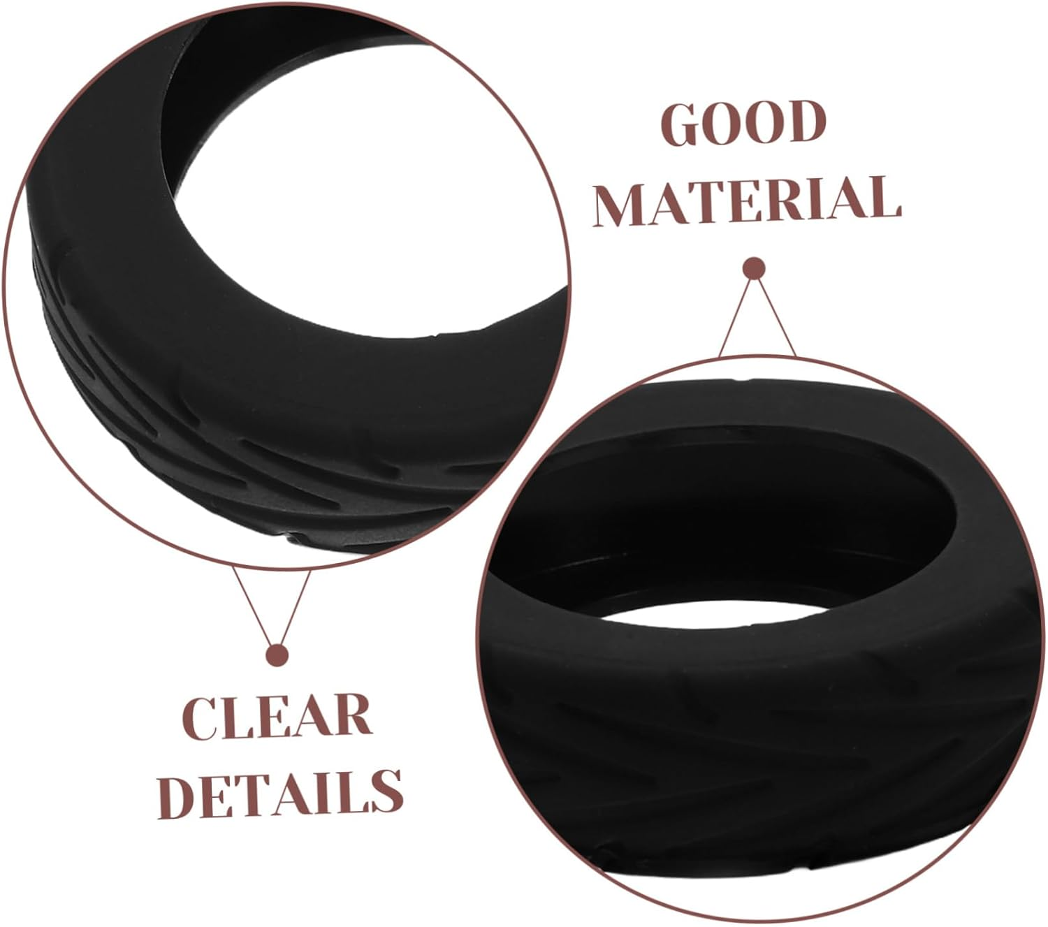 CATIEBYE 16Pcs Silicone Luggage Wheel Covers Soft Travel Suitcase Wheel Protectors Noiseless Spinner Caster Covers for Travel Luggage Accessories image number 5