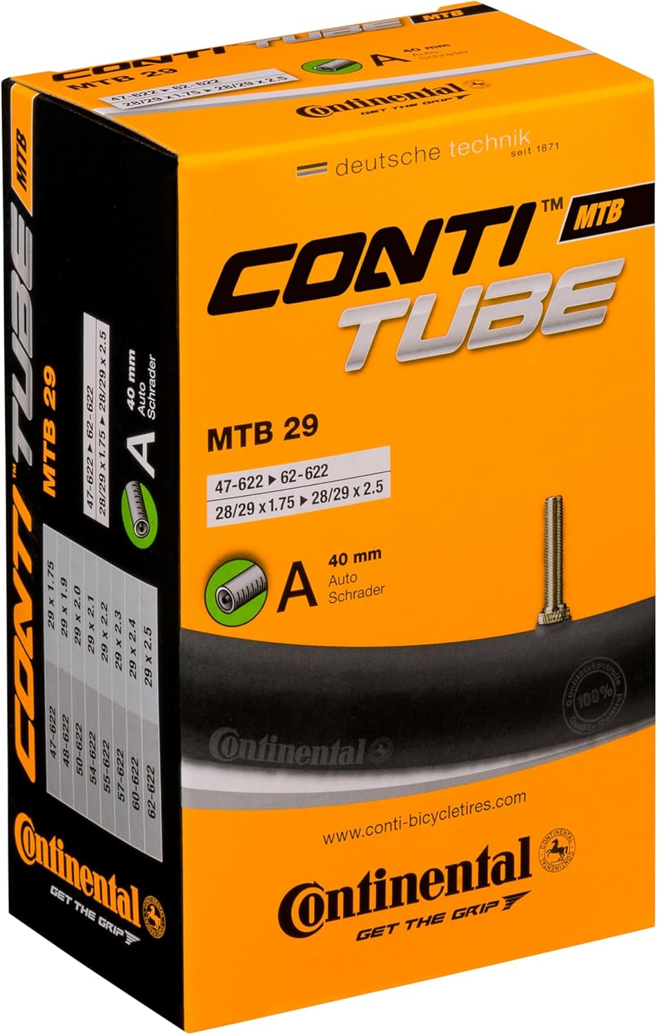 Continental Schrader Valve Inner Tube (29? X 1.75/2.5?)