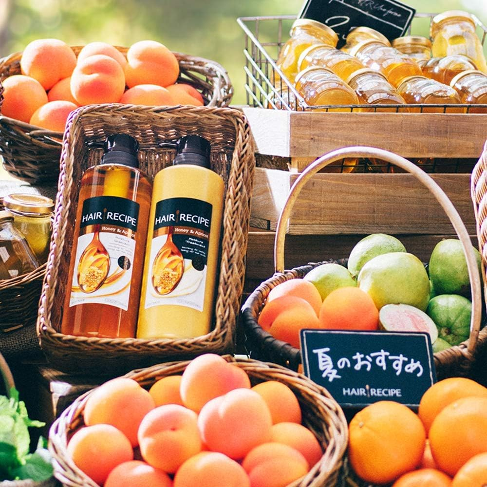 Hair Recipes Honey Apricot Enrich Moisture Recipes Shampoo Single Refill, 330Ml (X2) image number 3