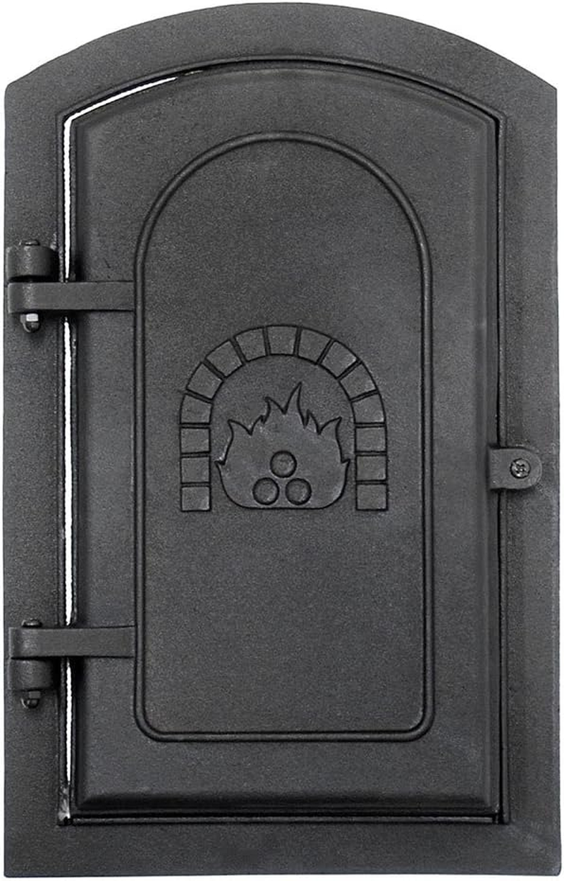 Minuteman International Cast Iron Clean-Out Door, 8 by 12-Inch, Black image number 1