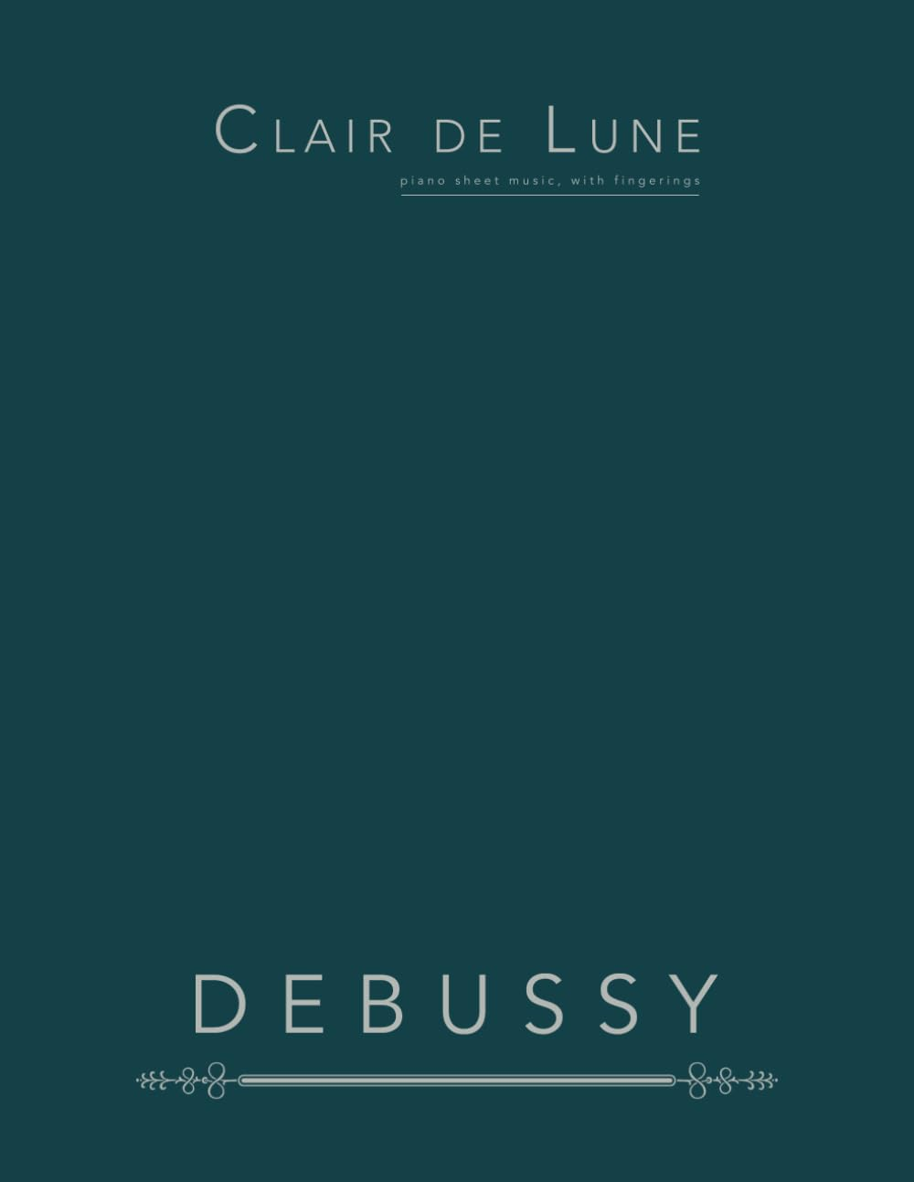 Clair De Lune: Piano Sheet Music, with Fingerings