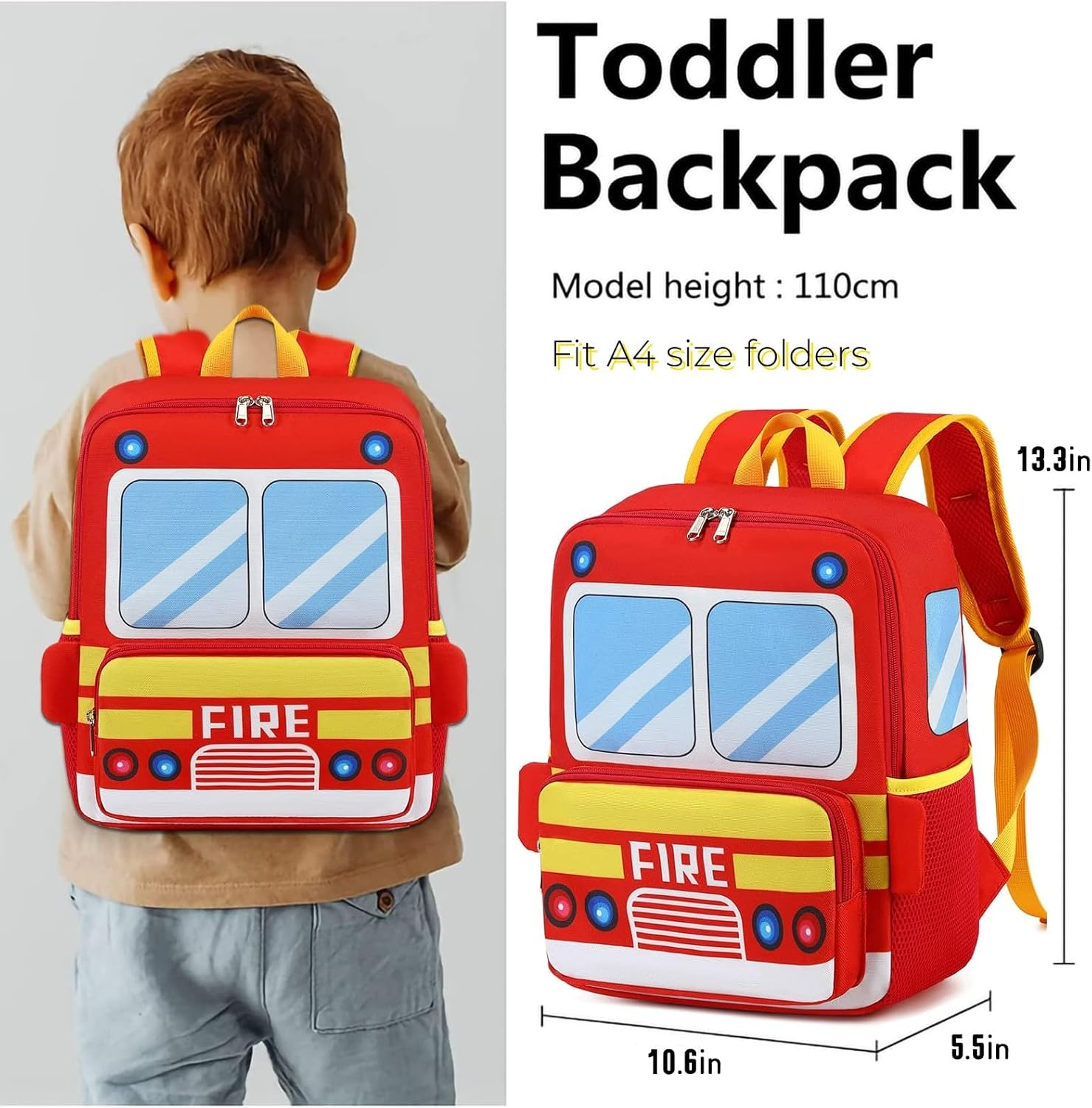 Kids Backpack for Boys Girls Preschool Bookbags 3D Cartoon Daycare Toddler Bags image number 2