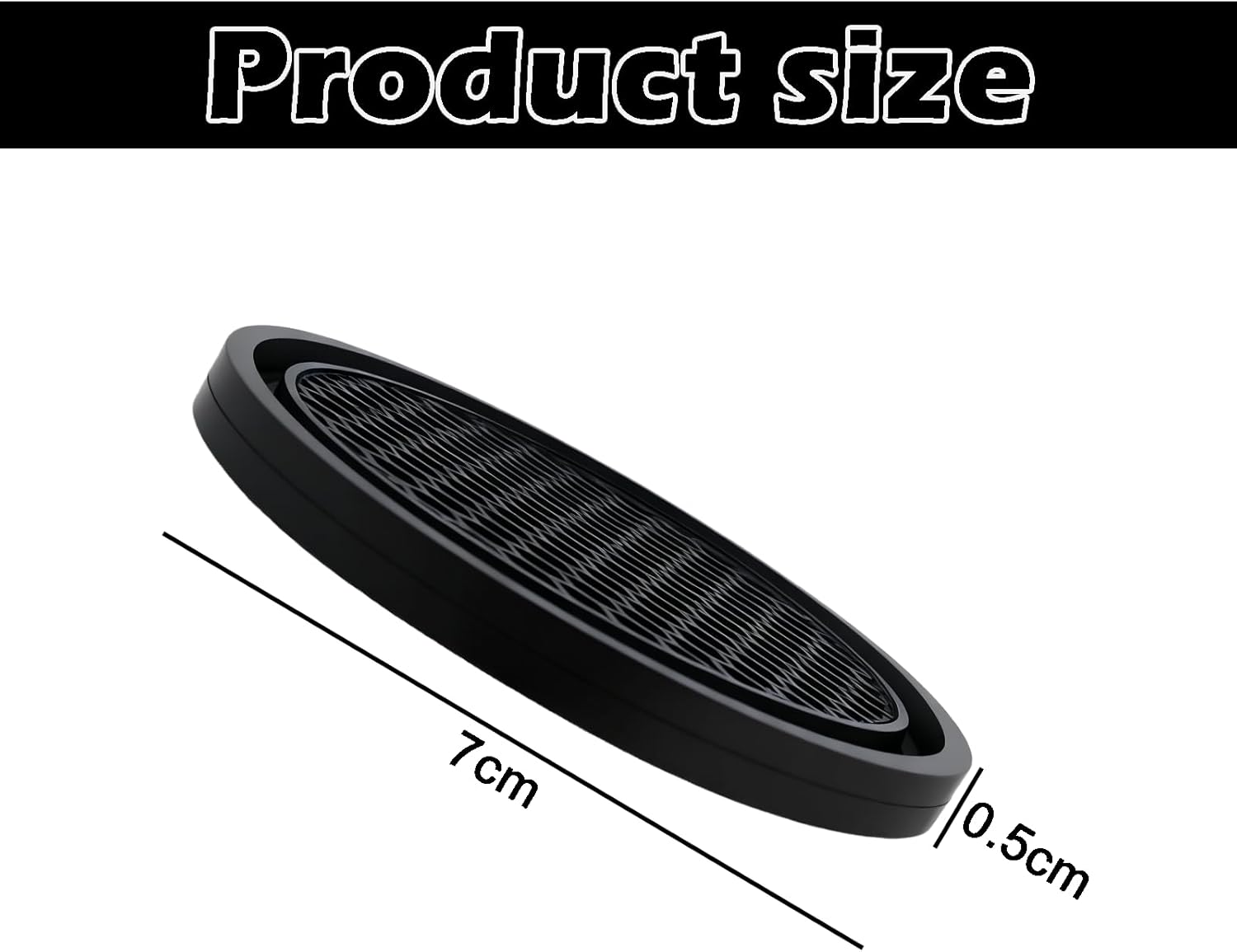 Car Accessories Interior, 4PCS Universal Non-Slip Car Cup Coaster for Automotive, Car Interior Accessories Embedded Ornaments Cup Holders (Black) image number 3