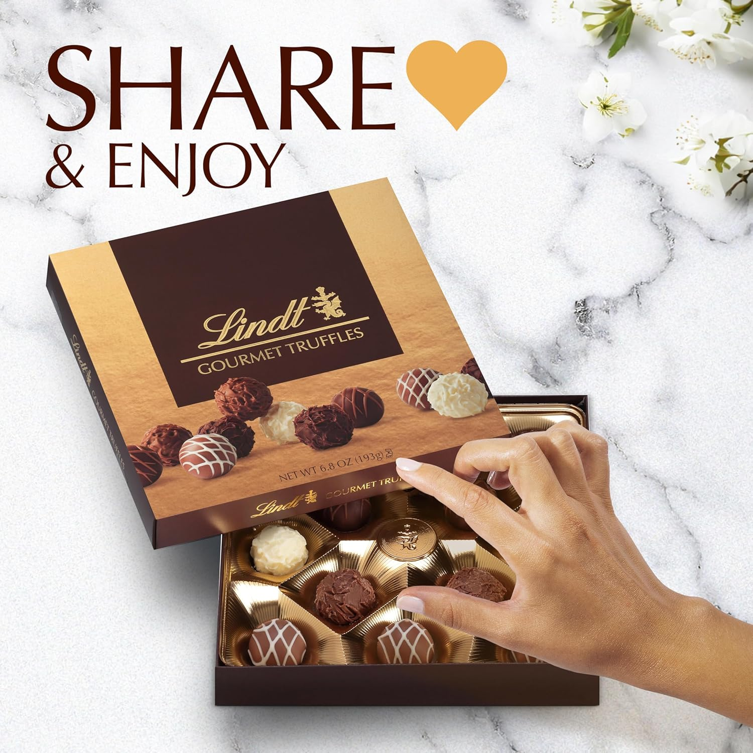 Lindt Gourmet Truffles Chocolate Box 192G image number 3