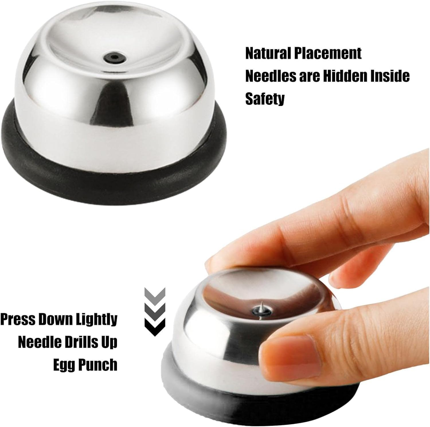 1 X Black Egg Picker, Egg Picker, Egg Picker, Egg Picker, Egg Piercer, Egg Hole Puncher, Egg Tray Hole Puncher, Egg Gadget for Kitchen, Dining Bar, Vegetable Slicer Cutter