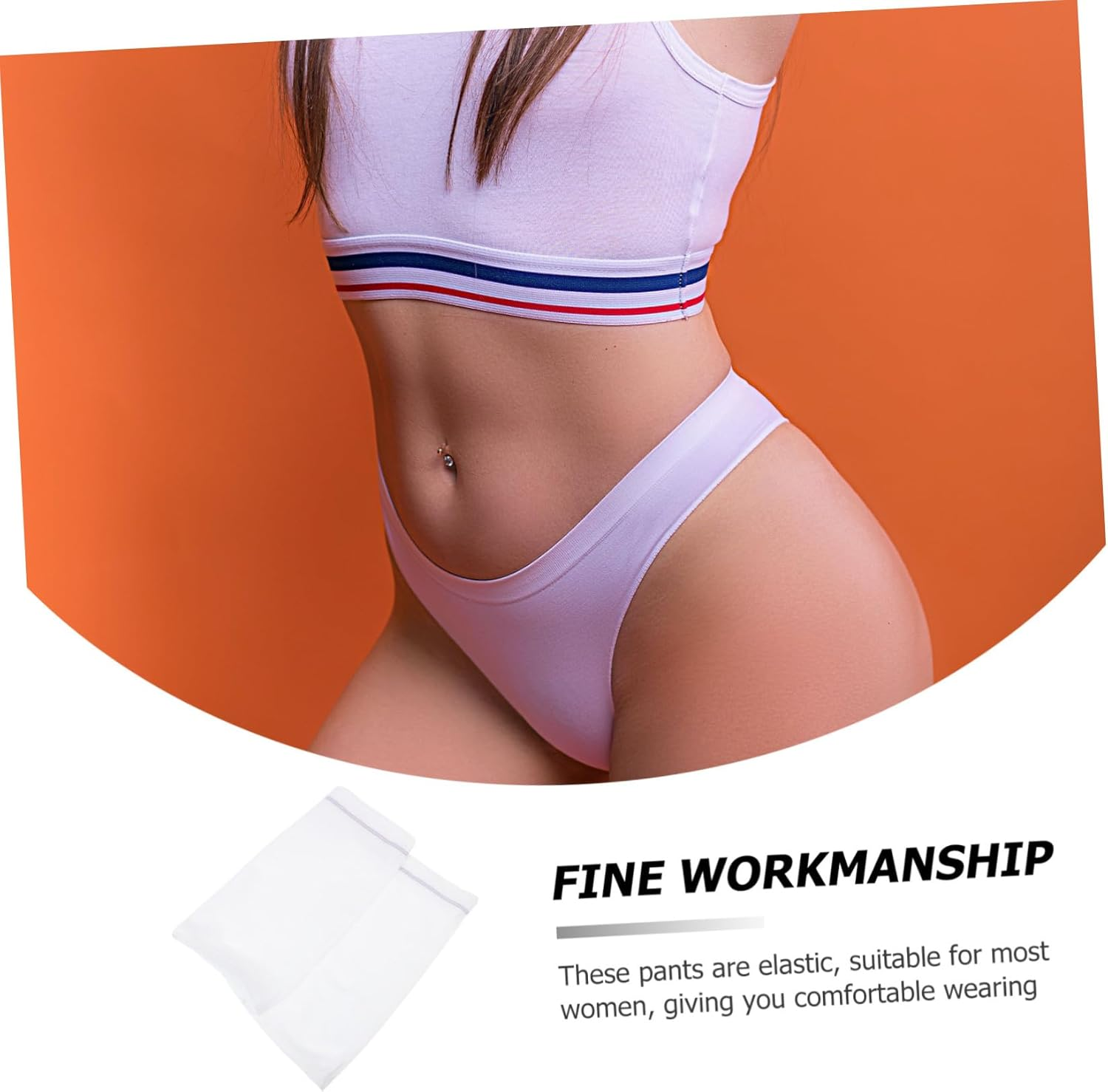 Healvian 2Pcs Disposable Postpartum Panties for Women Breathable Soft Briefs Lightweight Portable Underwear for Travel Maternity and Postpartum Care White XXL image number 1