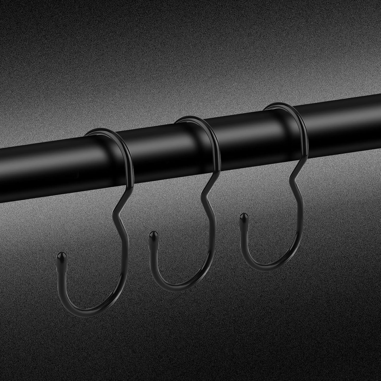 SAVITA 10Pcs S Hooks Heavy Duty S-Shaped Hooks Handbags for Closet Living Room Kitchen Bathroom Metal Hooks for Hanging Clothes Jeans Hats Belts Plants (Black) image number 2