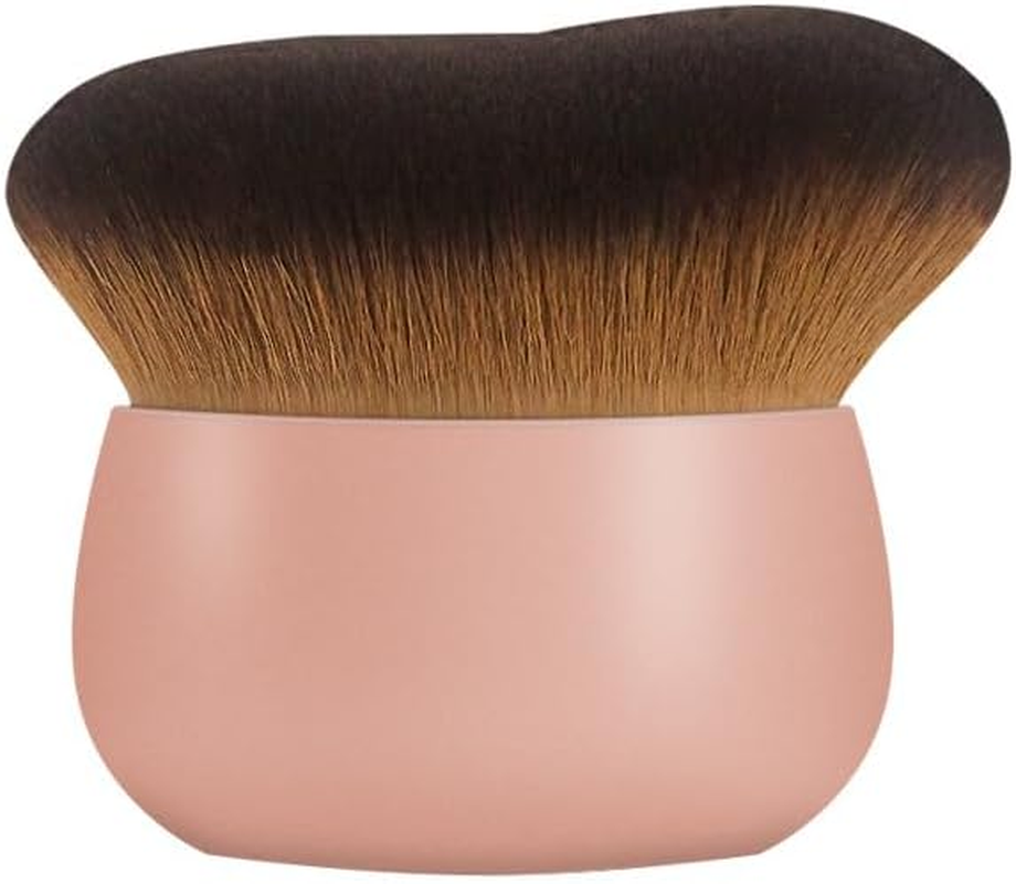 Shuoteng Oval Face Back Makeup Brush, 1Pc Self Tanner Brush Extra Large Body Makeup Brush, Extra Large Self Tanner Kabuki Makeup Brush, Pink