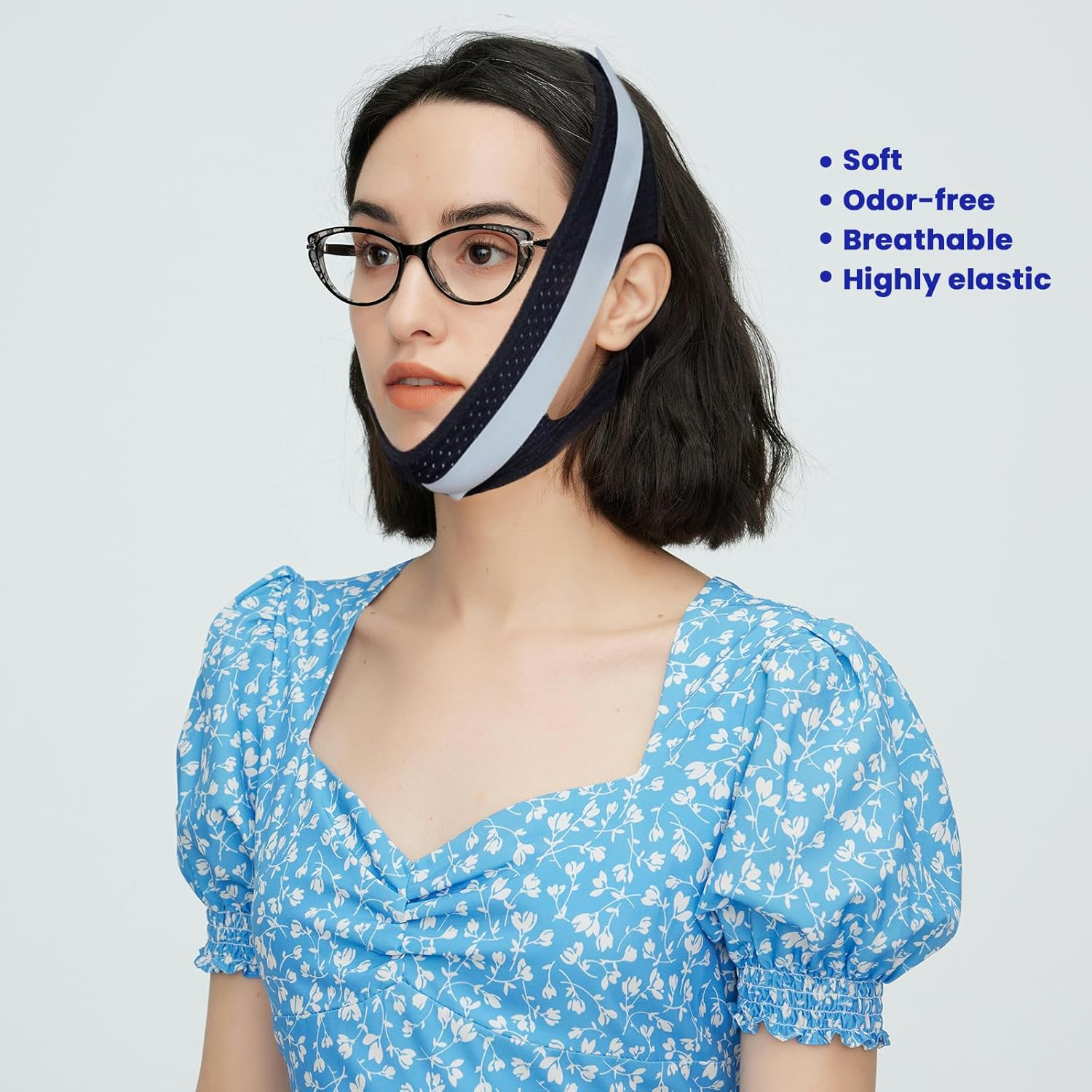 Upgraded anti Snore Device anti Snore Chin Strap Skin-Friendly - anti Snoring Devices with Breathable Chin Strap for Sleeping Adjustable anti Dry Mouth Strap (Adjustable Fit) image number 2