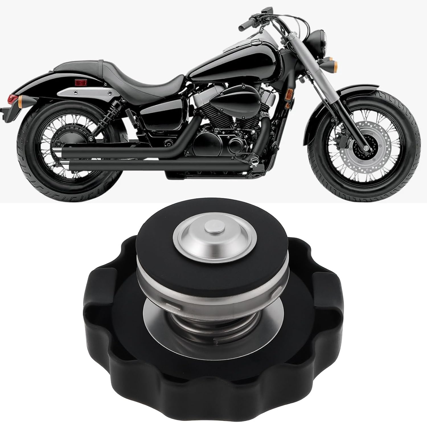 Motorcycle Radiator Cap Cover 19045-MY3-621 1.1 Bar Compatible with Honda VT VF GL ST Model Motorcycle image number 6