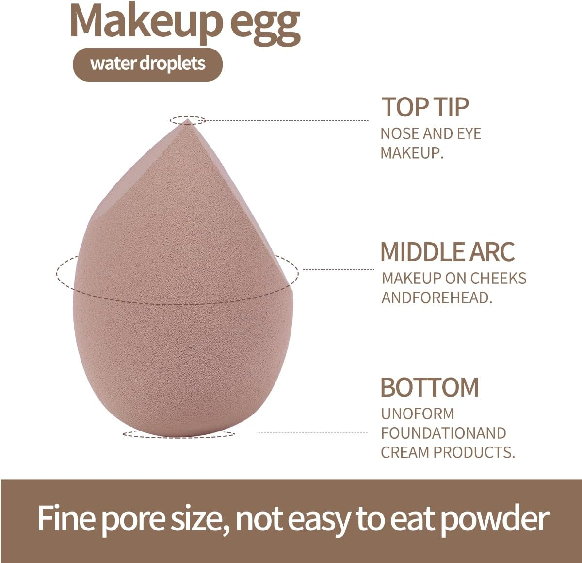 MAANGE 16PCS Makeup Brush Set Travel Makeup Brushes for Liquid Powder Contour Concealer Cream Cosmetics Blending Eyeshadow Eyeliner (Coffee) image number 1