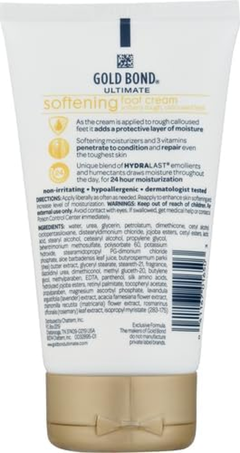 Gold Bond Ultimate Softening Foot Cream with Shea Butter, 4 Ounce image number 4